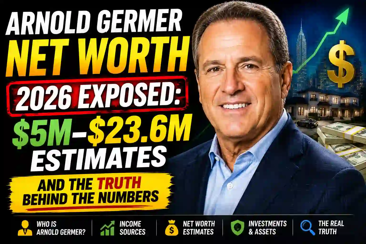 Discover Arnold Germer’s estimated net worth in 2026, including reports ranging from $5M to $23.6M. Explore his business career, income sources, investments, and financial journey.