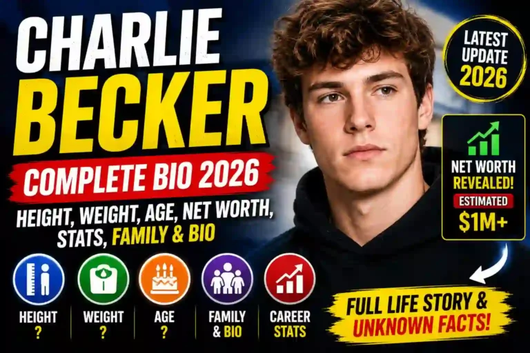 Charlie Becker: Height, Weight, Age, Net Worth, Stats, Family & Bio (2026 Update)