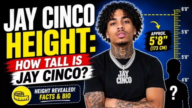 Wondering how tall Jay Cinco really is? Discover Jay Cinco’s real height, age, biography, music career, and interesting facts in this updated 2026 guide.