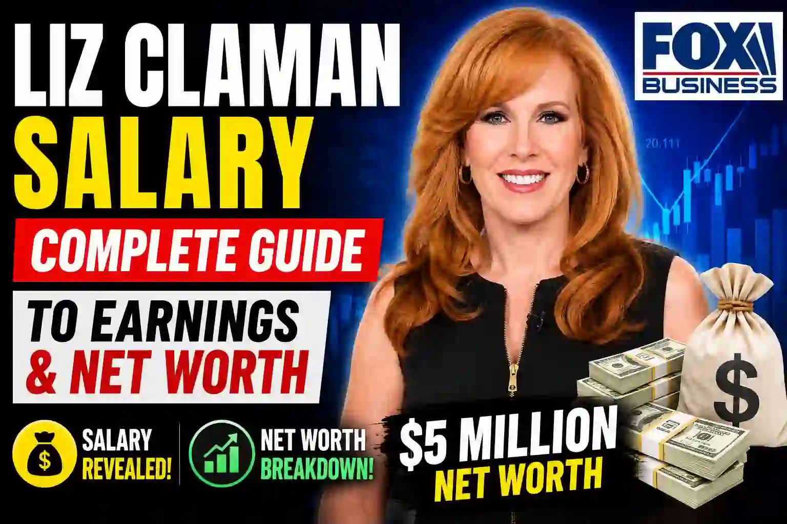 Discover how much Liz Claman earns at Fox Business Network in 2026. Explore her salary estimates, net worth, career journey, lifestyle, and how she became one of America’s top financial TV anchors.