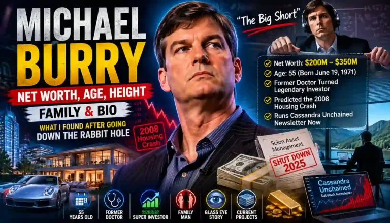 Michael Burry Net Worth 2026: Age, Family, Career, and the Truth Behind His Wealth