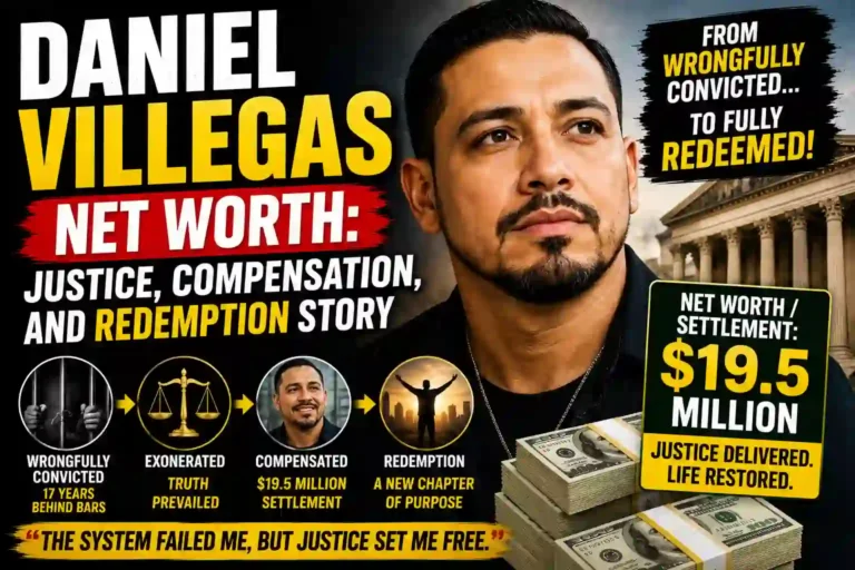 Daniel Villegas Net Worth: Justice, Compensation, and Redemption Story