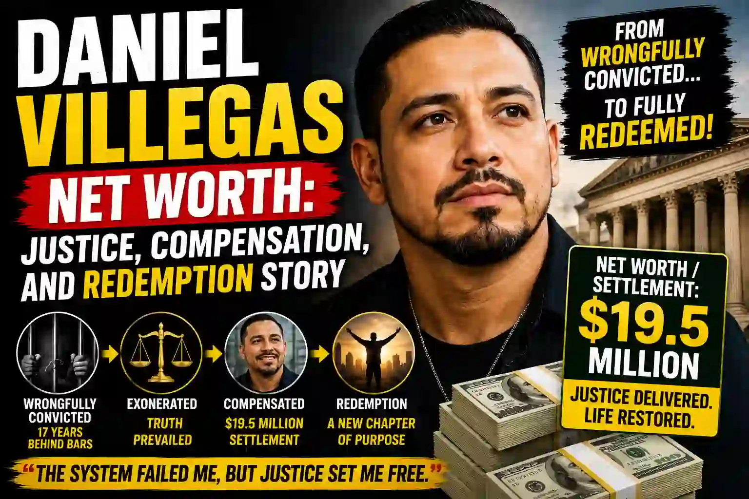 Daniel Villegas Net Worth: Justice, Compensation, and Redemption Story