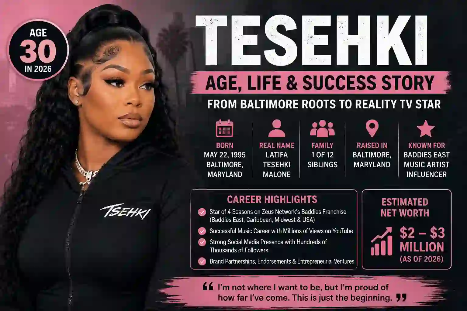 Tesehki Age in 2026: Real Name, Net Worth, Baddies Career & Rise to Fame